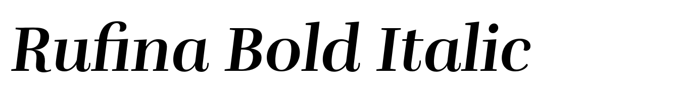 Rufina Bold Italic